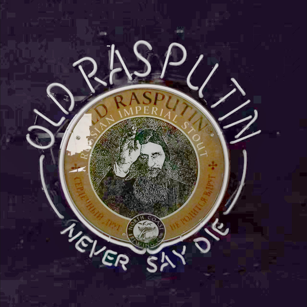 Old Rasputin Never Say die Neon Light Sign - MA001-  DRIVEN - 5