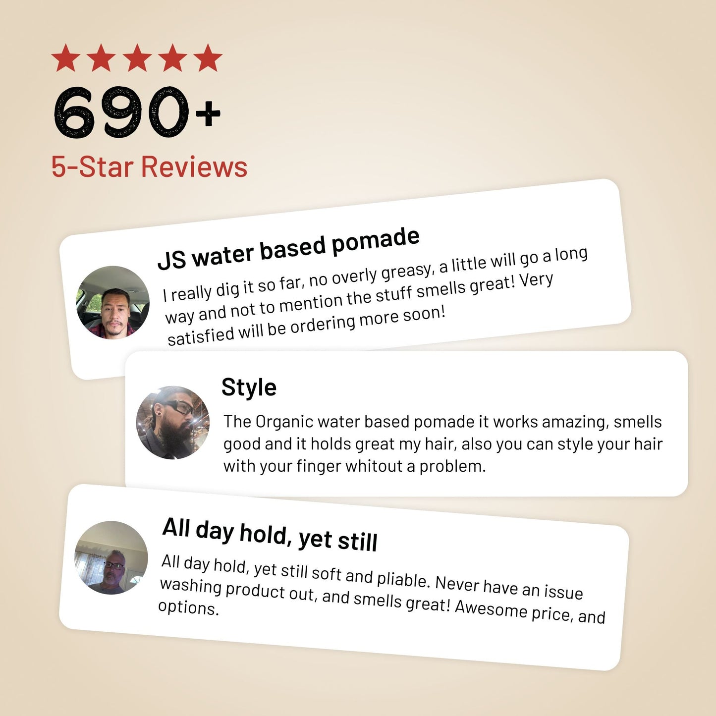 Organic Water Based Pomade - 4OZOGWBP-4OZRUGWBP-  DRIVEN - 7