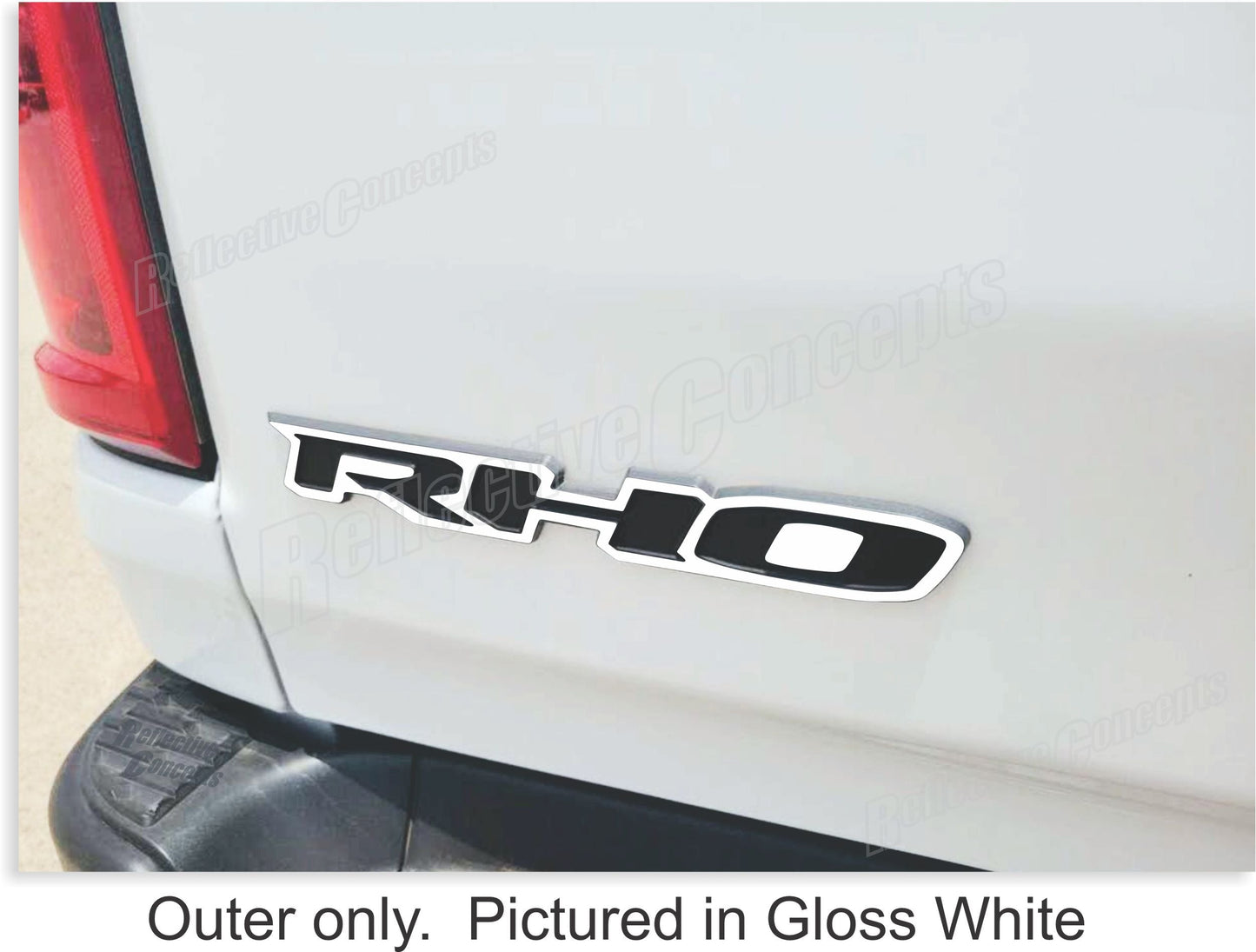 RHO Tailgate Emblem Overlay Decal - 2025-20206 Ram 1500 RHO - sku-46951941832891-  DRIVEN - 3