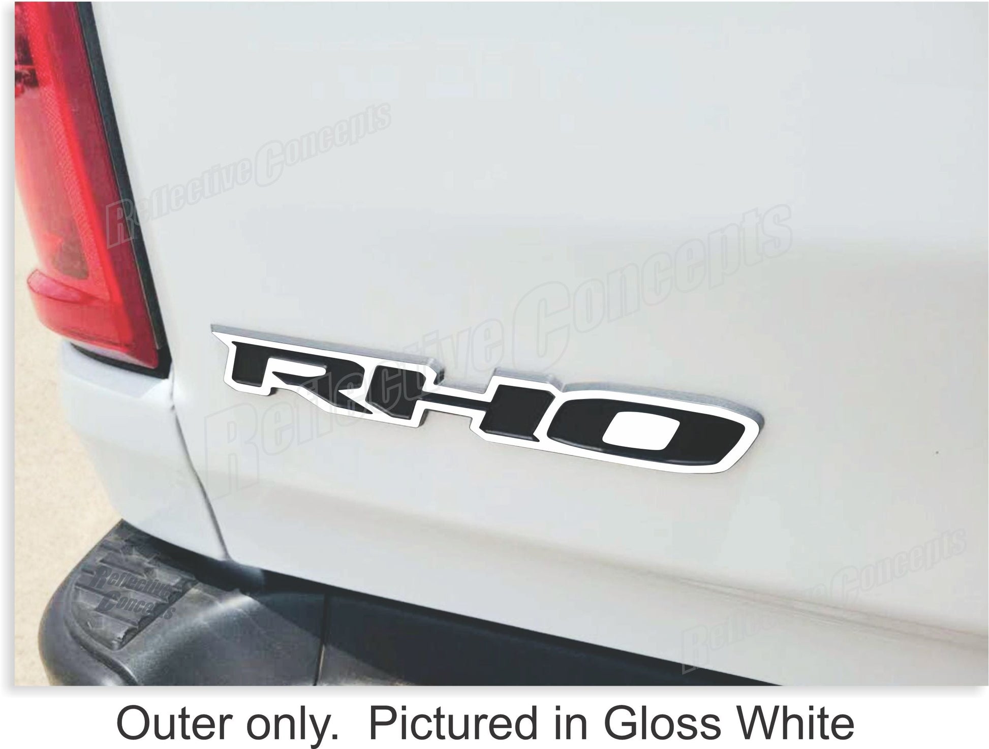 RHO Tailgate Emblem Overlay Decal - 2025-20206 Ram 1500 RHO - sku-46951941832891-  DRIVEN - 3