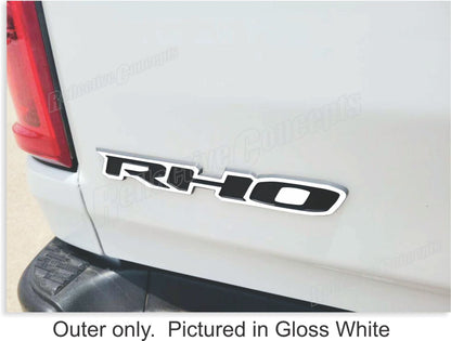 RHO Tailgate Emblem Overlay Decal - 2025-20206 Ram 1500 RHO - sku-46951941832891-  DRIVEN - 3