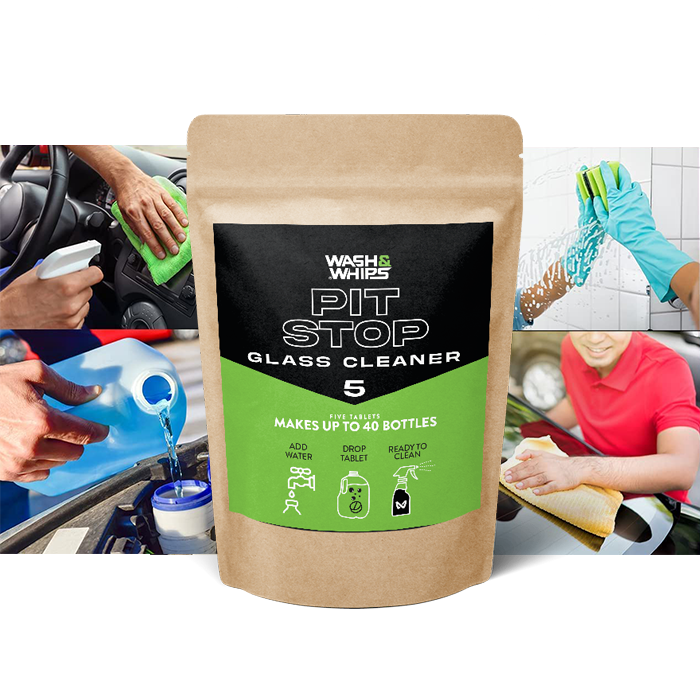 WASH&WHIPS | Pit Stop Glass Cleaner / All Surface Cleaner Refill Tablets (Makes 5 Gallons) - MFH083-sku-50964995834148-sku-50964995866916-MFH183-MFH084-  DRIVEN - 1