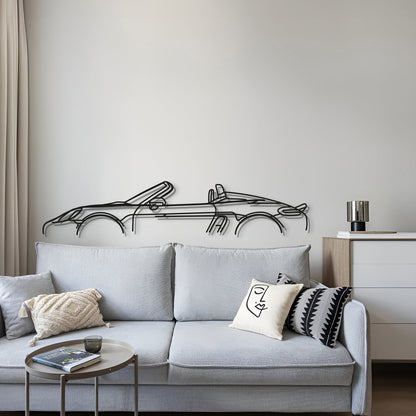 718 Spyder Metal Car Wall Art - MT0842 - MT0842B49L-MT0842B69L-MT0842B80L-MT0842B99L-MT0842B120L-  DRIVEN - 4