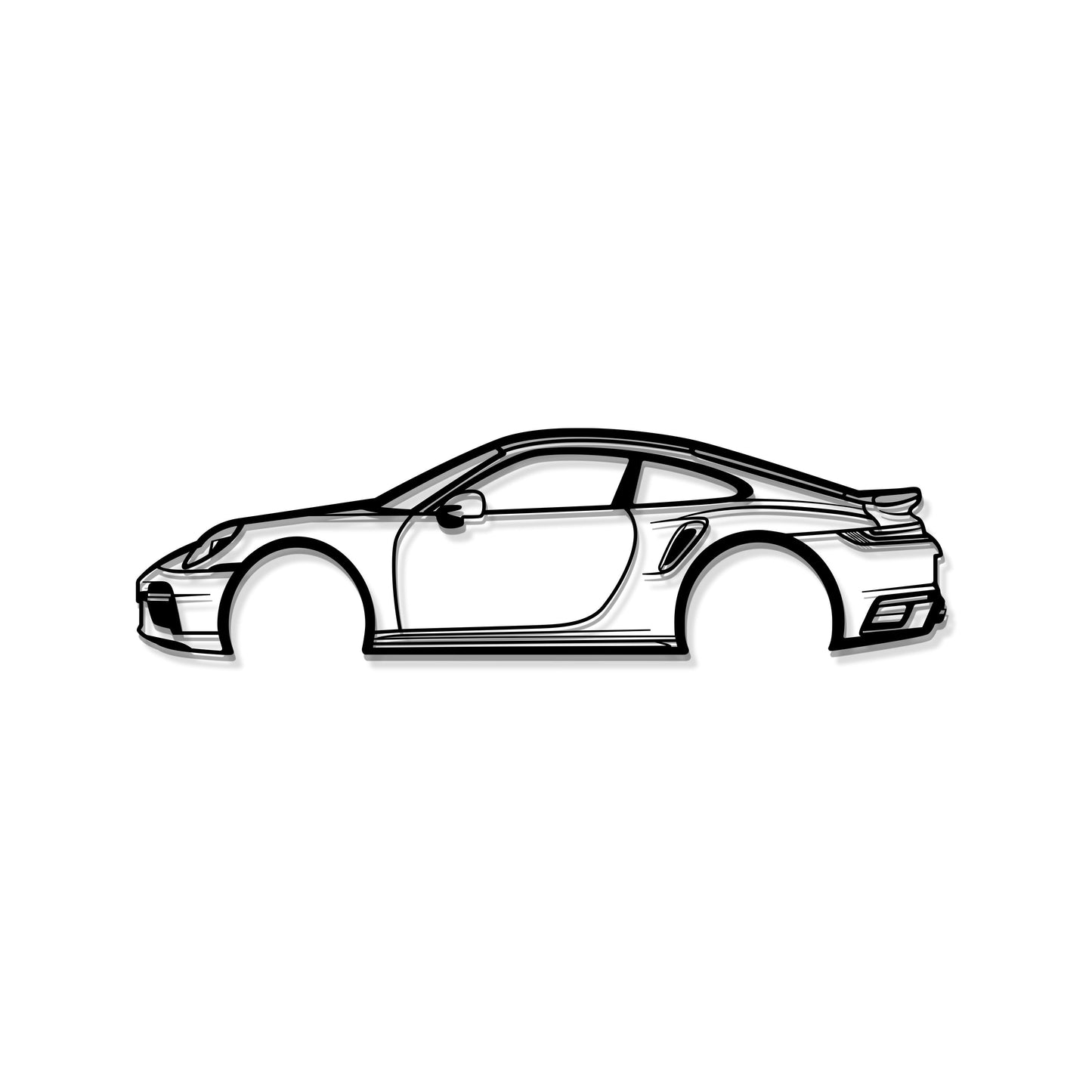 911 Type 993 Metal Car Wall Art - MT0845 - MT0845B49L-MT0845B69L-MT0845B80L-MT0845B99L-MT0845B120L-  DRIVEN - 8