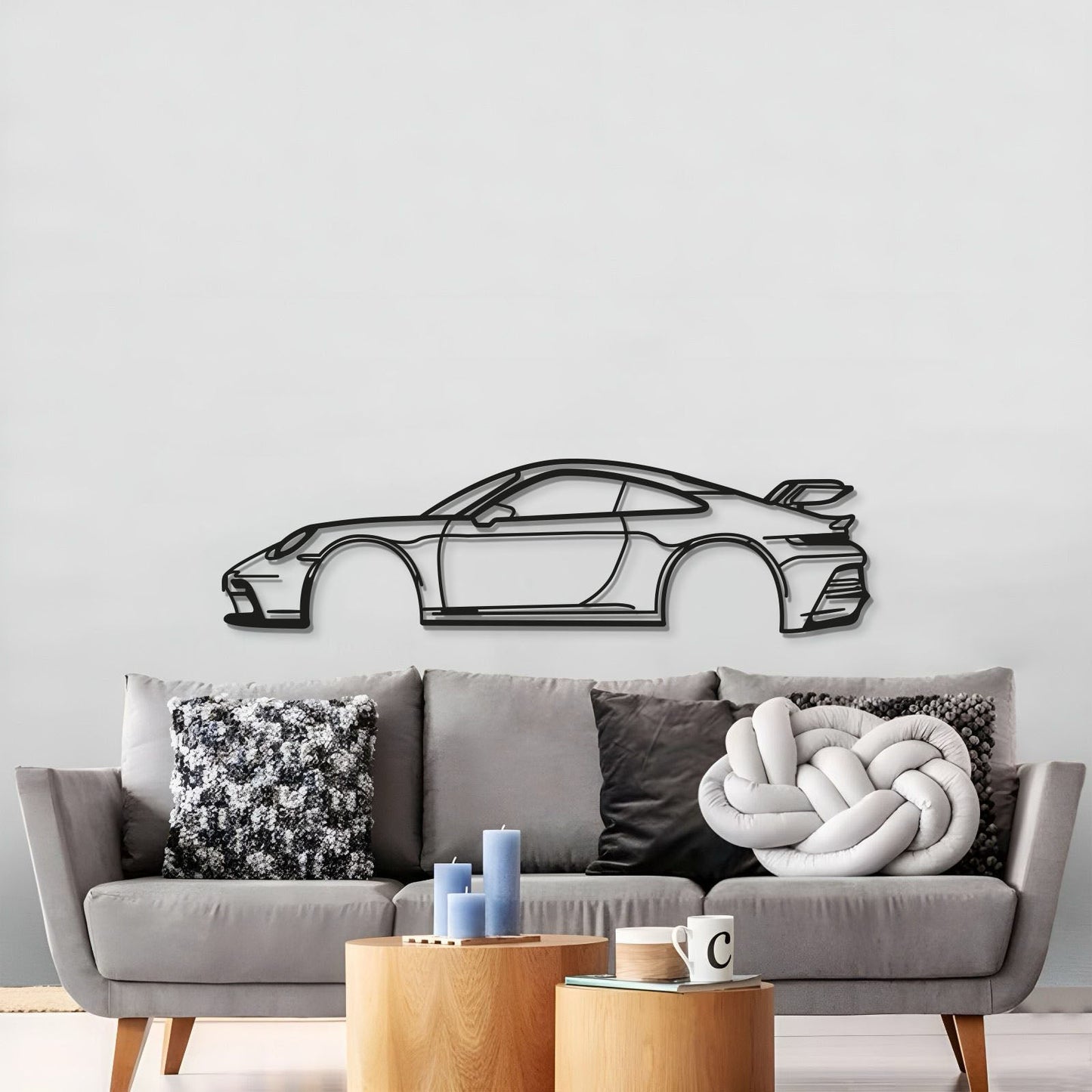 911 GT3 Model 992 Metal Car Wall Art - MT0855 - MT0855B49L-MT0855B69L-MT0855B80L-MT0855B99L-MT0855B120L-  DRIVEN - 3