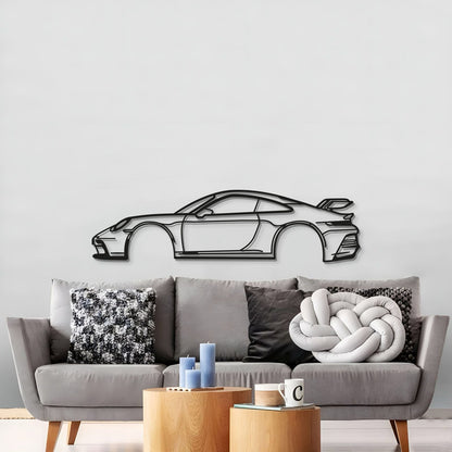 911 GT3 Model 992 Metal Car Wall Art - MT0855 - MT0855B49L-MT0855B69L-MT0855B80L-MT0855B99L-MT0855B120L-  DRIVEN - 3