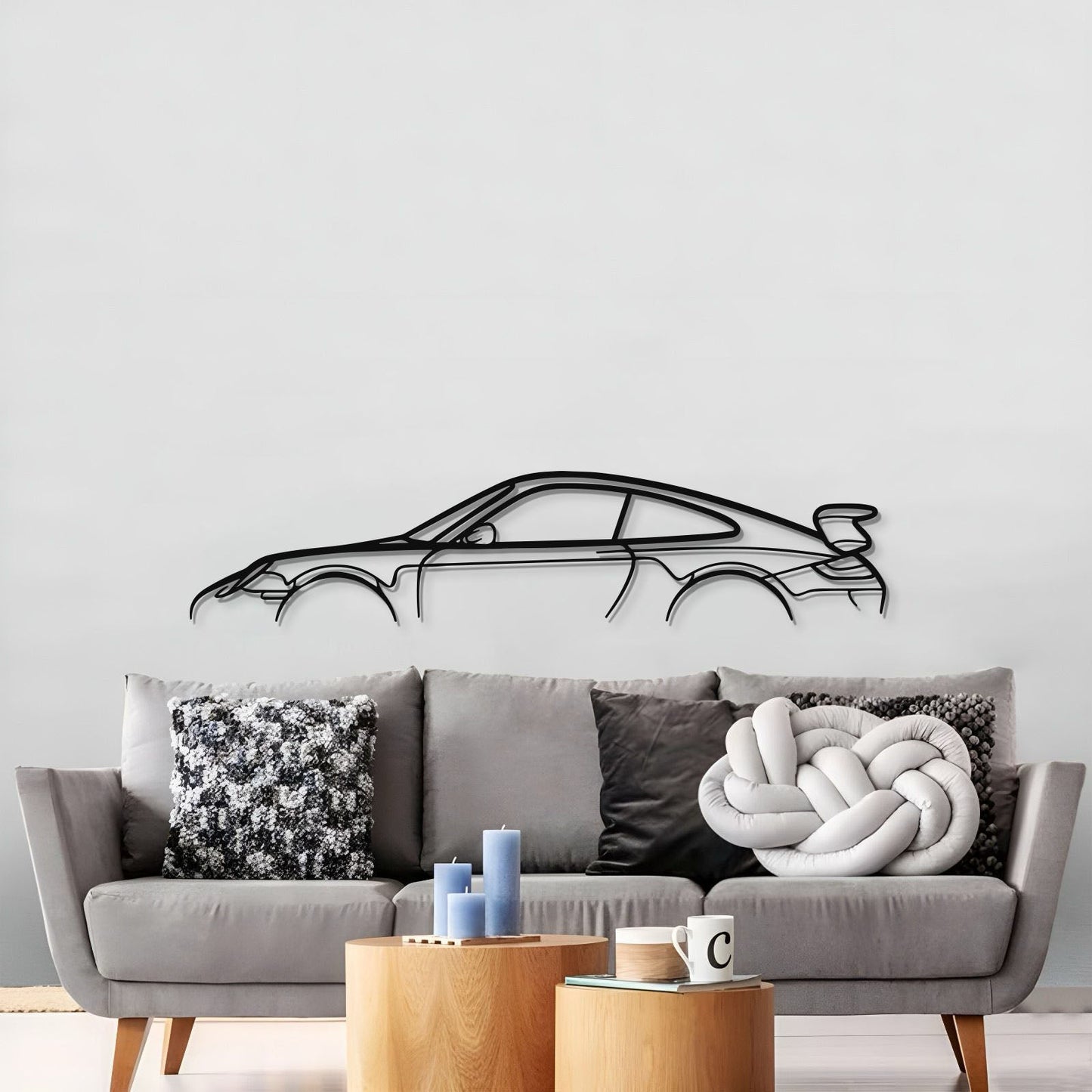 911 GT3 Model 997 Metal Car Wall Art - MT0856 - MT0856B49L-  DRIVEN - 3