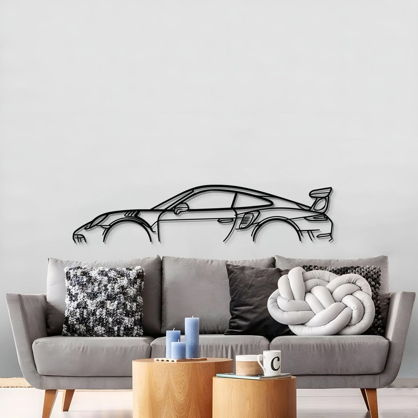 911 GT3 RS Model 991 Metal Car Wall Art - MT0858 - MT0858B49L-MT0858B69L-MT0858B80L-MT0858B99L-MT0858B120L-  DRIVEN - 3