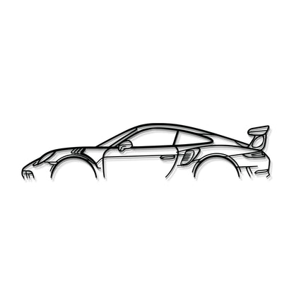 911 GT3 RS Model 991 Metal Car Wall Art - MT0858 - MT0858B49L-MT0858B69L-MT0858B80L-MT0858B99L-MT0858B120L-  DRIVEN - 8
