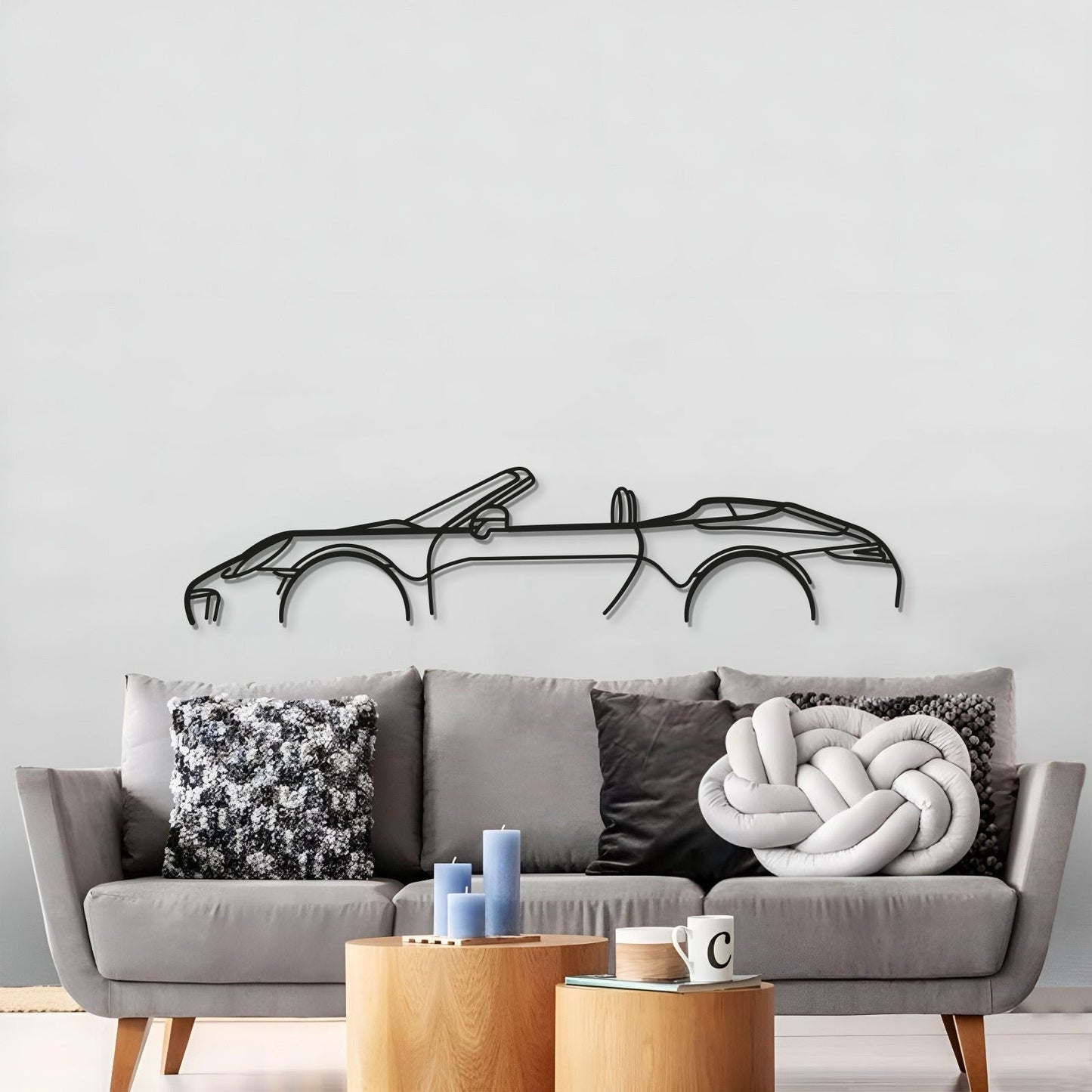 911 Model 991 Metal Car Wall Art - MT0863 - MT0863B49L-  DRIVEN - 3