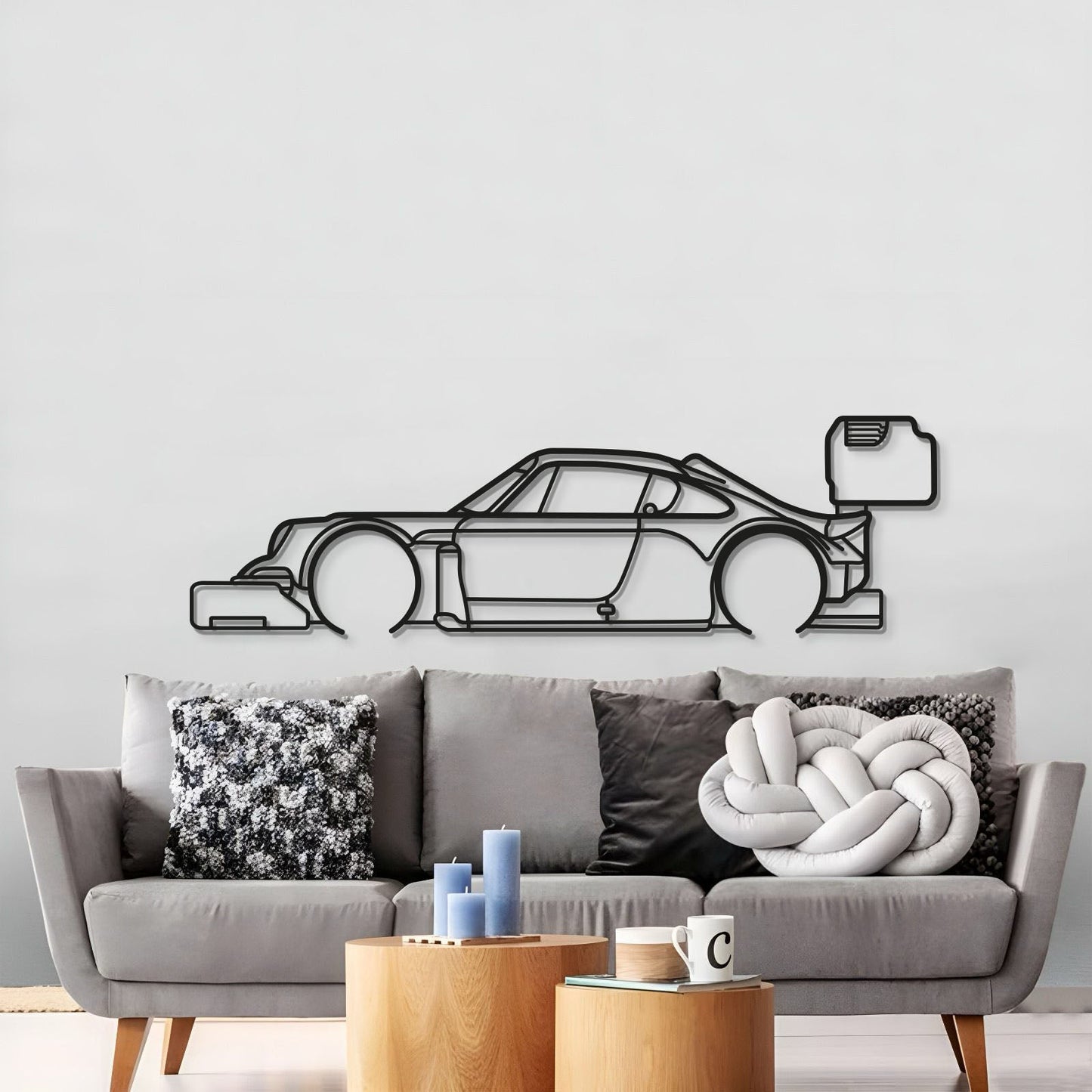 911 Pikes Peak Metal Car Wall Art - MT0869 - MT0869B49L-MT0869B69L-MT0869B80L-MT0869B99L-MT0869B120L-  DRIVEN - 3