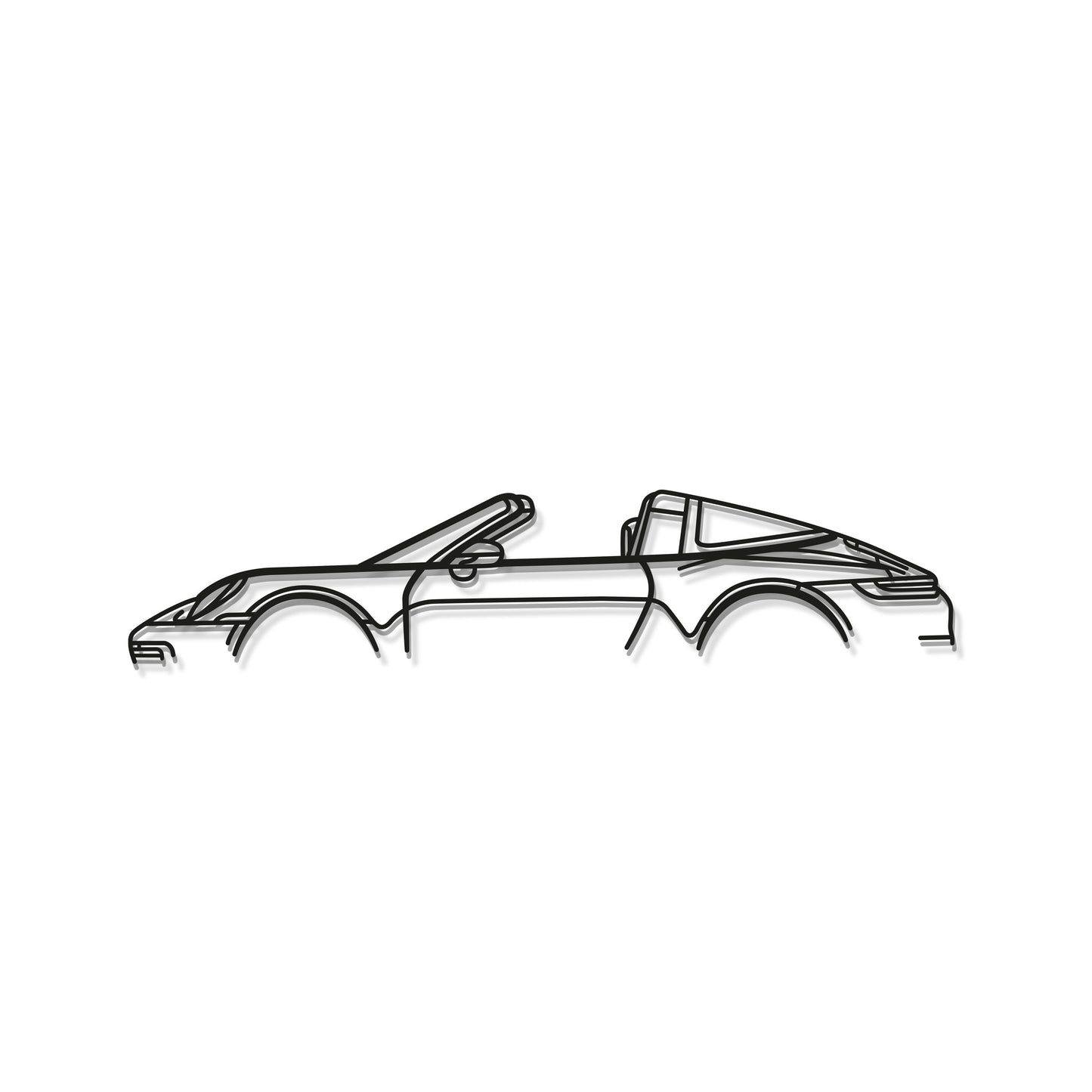 911 Targa Model 992 Metal Car Wall Art - MT0870 - MT0870B49L-MT0870B69L-MT0870B80L-MT0870B99L-MT0870B120L-  DRIVEN - 8