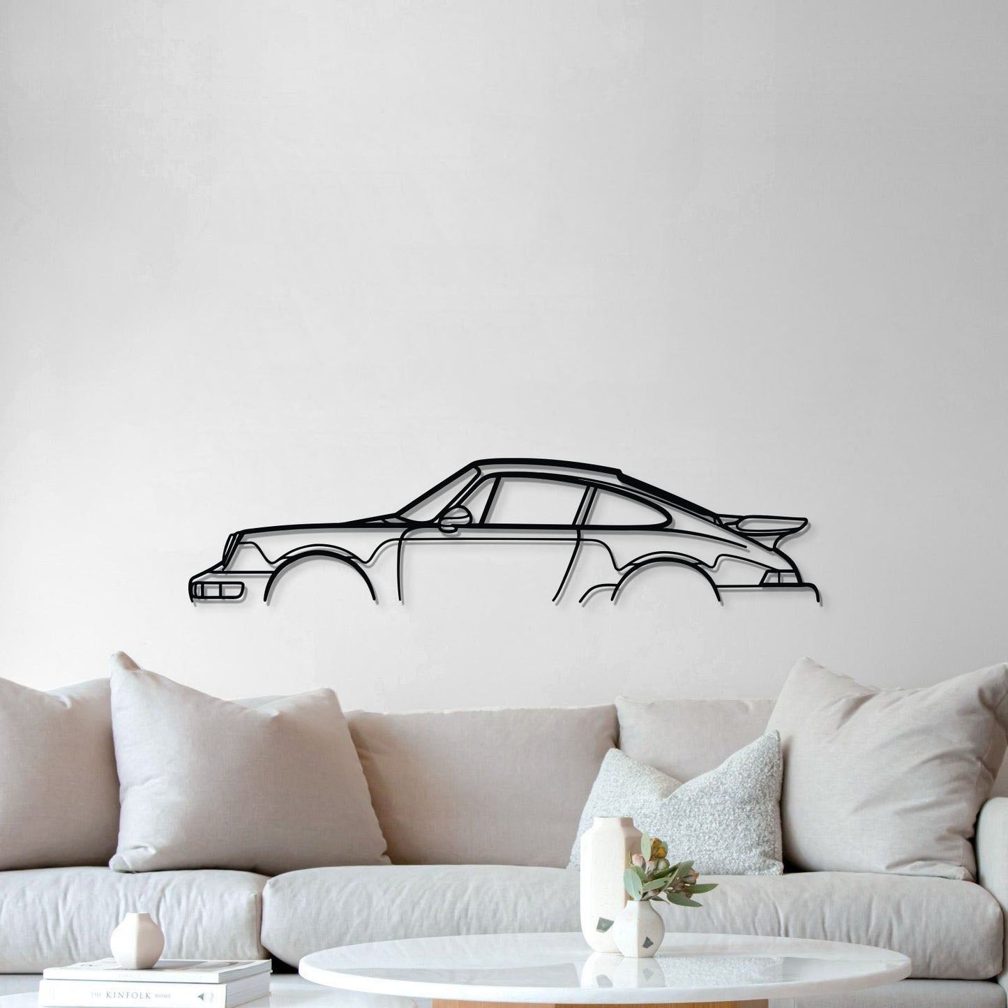 911 Turbo Model 964 Metal Car Wall Art - MT0874 - MT0874B49L-MT0874B69L-MT0874B80L-MT0874B99L-MT0874B120L-  DRIVEN - 5