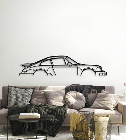 911 Turbo Model 964 Metal Car Wall Art - MT0874 - MT0874B49L-MT0874B69L-MT0874B80L-MT0874B99L-MT0874B120L-  DRIVEN - 6