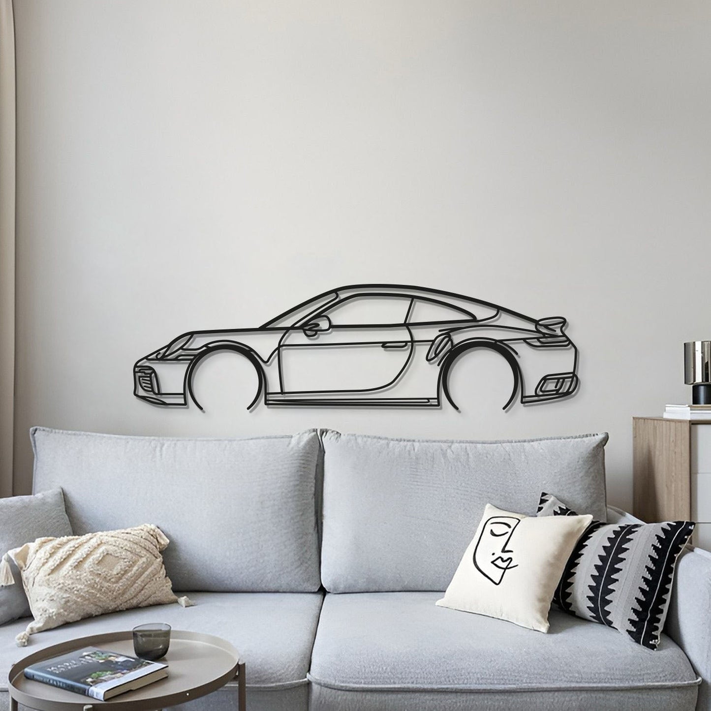 911 Turbo S Model 992 Detailed Metal Car Wall Art - MT0877 - MT0877B49L-  DRIVEN - 4