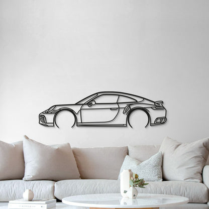 911 Turbo S Model 992 Detailed Metal Car Wall Art - MT0877 - MT0877B49L-  DRIVEN - 5