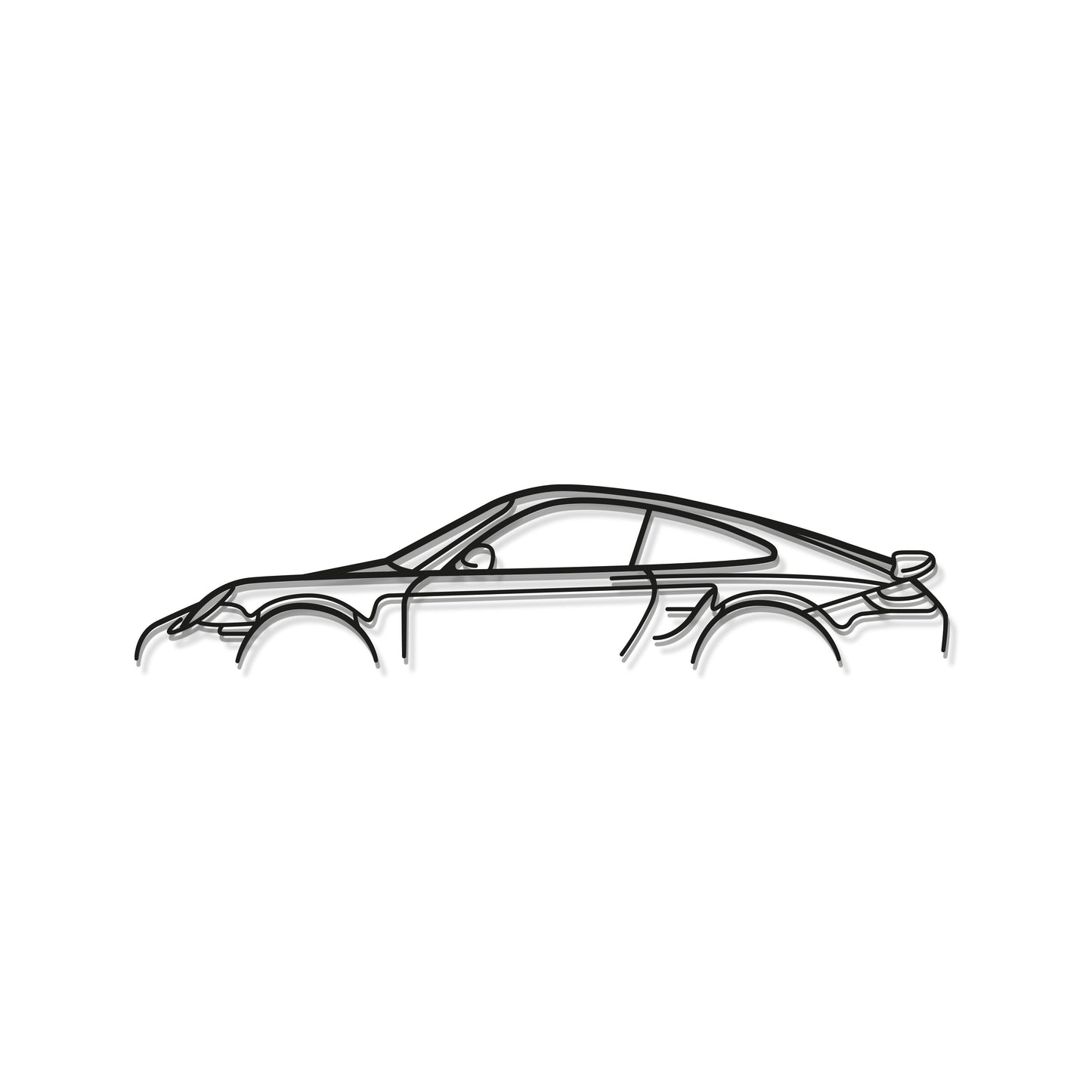 911 Turbo S Model 997 Metal Car Wall Art - MT0879 - MT0879B49L-MT0879B69L-MT0879B80L-MT0879B99L-MT0879B120L-  DRIVEN - 8