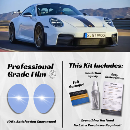 Porsche 911 GT3 RS Headlight PPF Protection Kit (2025-2026) - sku-51573003812996-  DRIVEN - 1