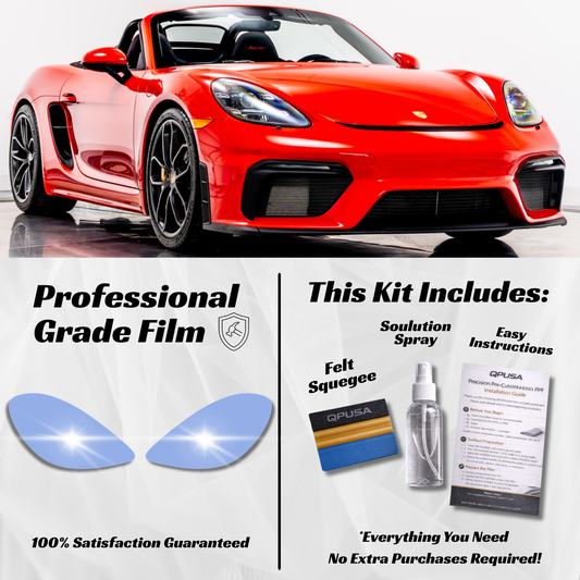 Porsche 718 Boxster Headlight PPF Protection Kit (2017-2025) - sku-51573015543940-  DRIVEN - 1