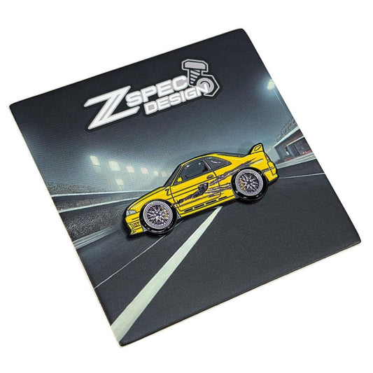 ZSPEC Collector Lapel / Hat Pin - Yellow S15 Skyline Tuner F&F-Style - ZSD-187216-  DRIVEN - 1