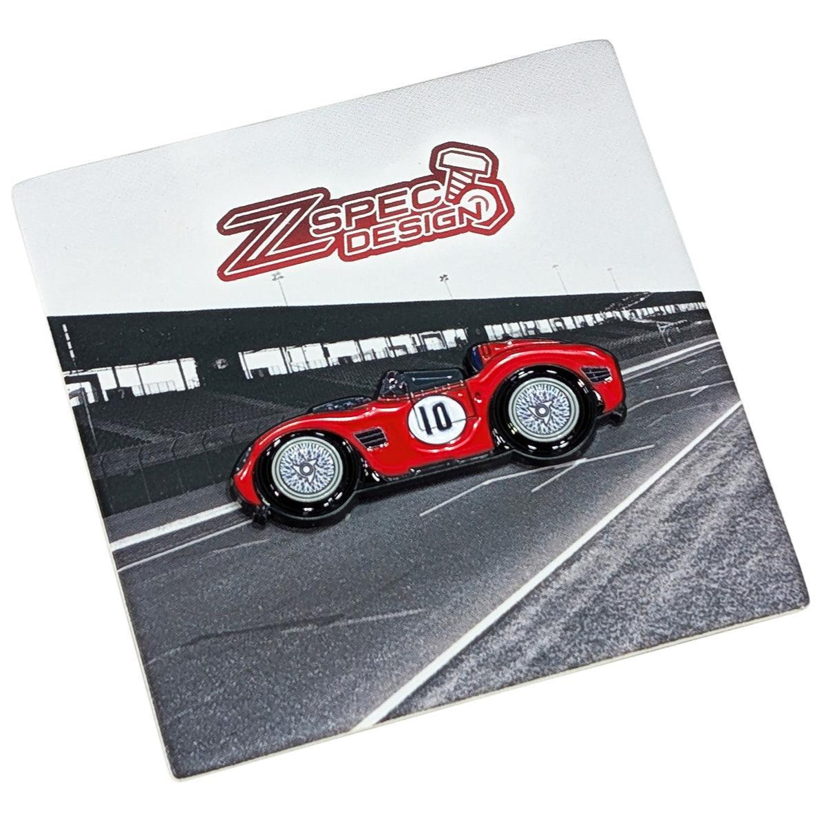 ZSPEC Collector Lapel / Hat Pin - Red Barchetta Race Car - ZSD-187230-  DRIVEN - 1