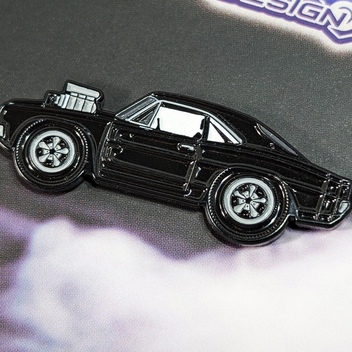ZSPEC Collector Lapel / Hat Pin - Black Hotrod Charger - ZSD-577482-  DRIVEN - 2