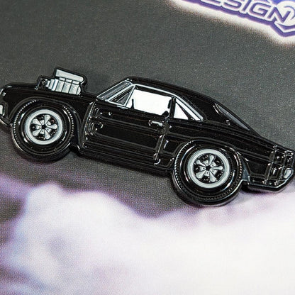 ZSPEC Collector Lapel / Hat Pin - Black Hotrod Charger - ZSD-577482-  DRIVEN - 2