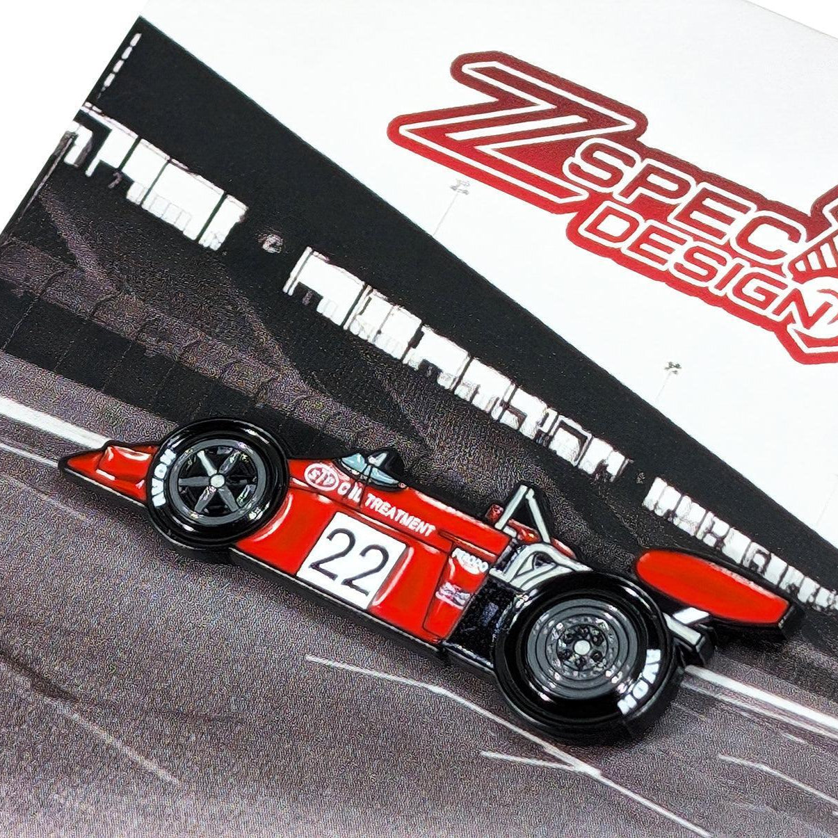 ZSPEC Collector Lapel / Hat Pin - Red Formula Racing Legend - ZSD-577512-  DRIVEN - 2
