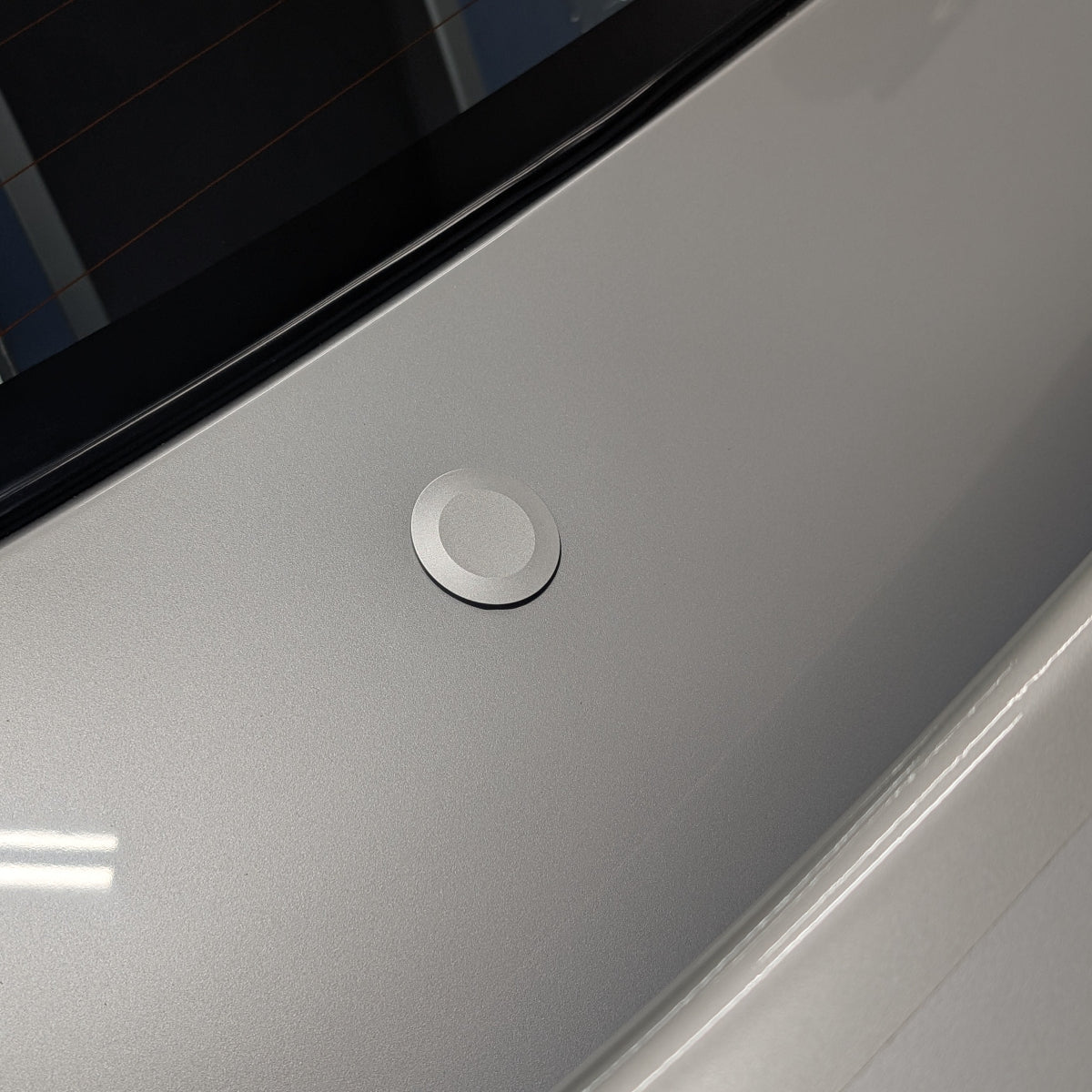 ZSPEC 44mm Rear Wiper Hole-Cover/Cap/Plug, Weatherproof, Billet, Silver Finish - ZSD-012884-  DRIVEN - 4