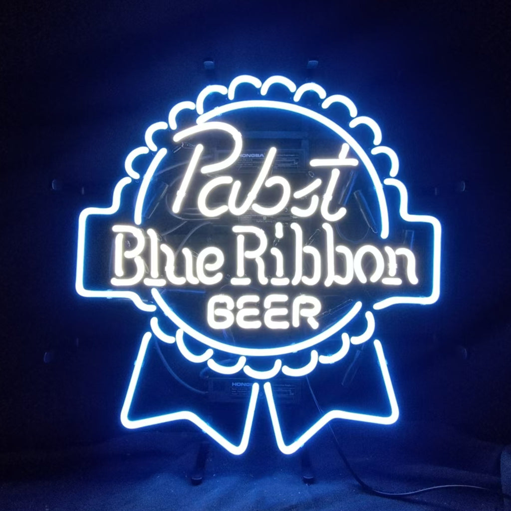 Pabst Blue Ribbon Beer Logo Neon Signs - MEXC009B-  DRIVEN - 1