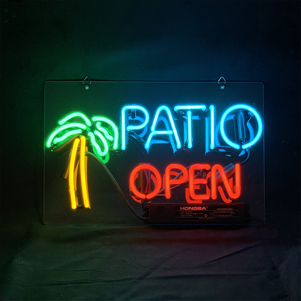 Patio Open with Palm Tree Neon Signs Light - ME940-  DRIVEN - 1