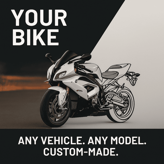 Your Personalized Motorcycle Metal Wall Art - MT1114 - MT1114B49L-MT1114B69L-MT1114B99L-MT1114B115L-MT1114B140L-  DRIVEN - 1
