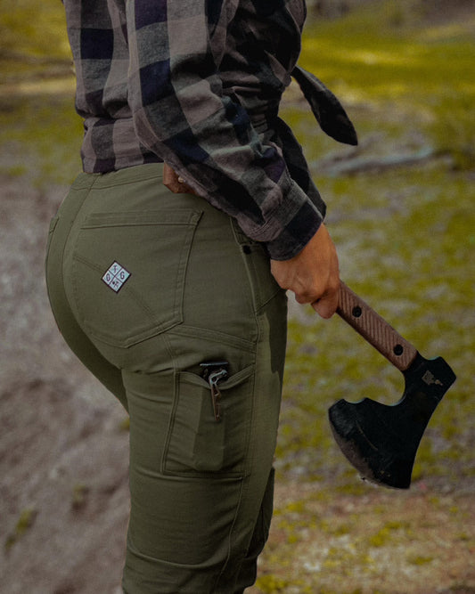 Kestral Women's Pant - Dark Olive - OWWP323003DO01-OWWP323003DO02-OWWP323003DO03-OWWP323003DO04-OWWP323003DO05-  DRIVEN - 1