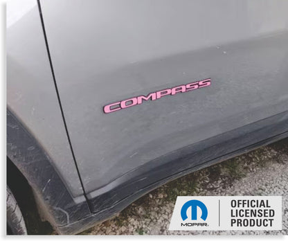COMPASS Door Emblem Overlay Decals   - 2018-2026 Jeep Compass - sku-44826096763067-sku-44826096795835-sku-44826096828603-sku-44826096861371-sku-44826096894139-  DRIVEN - 1