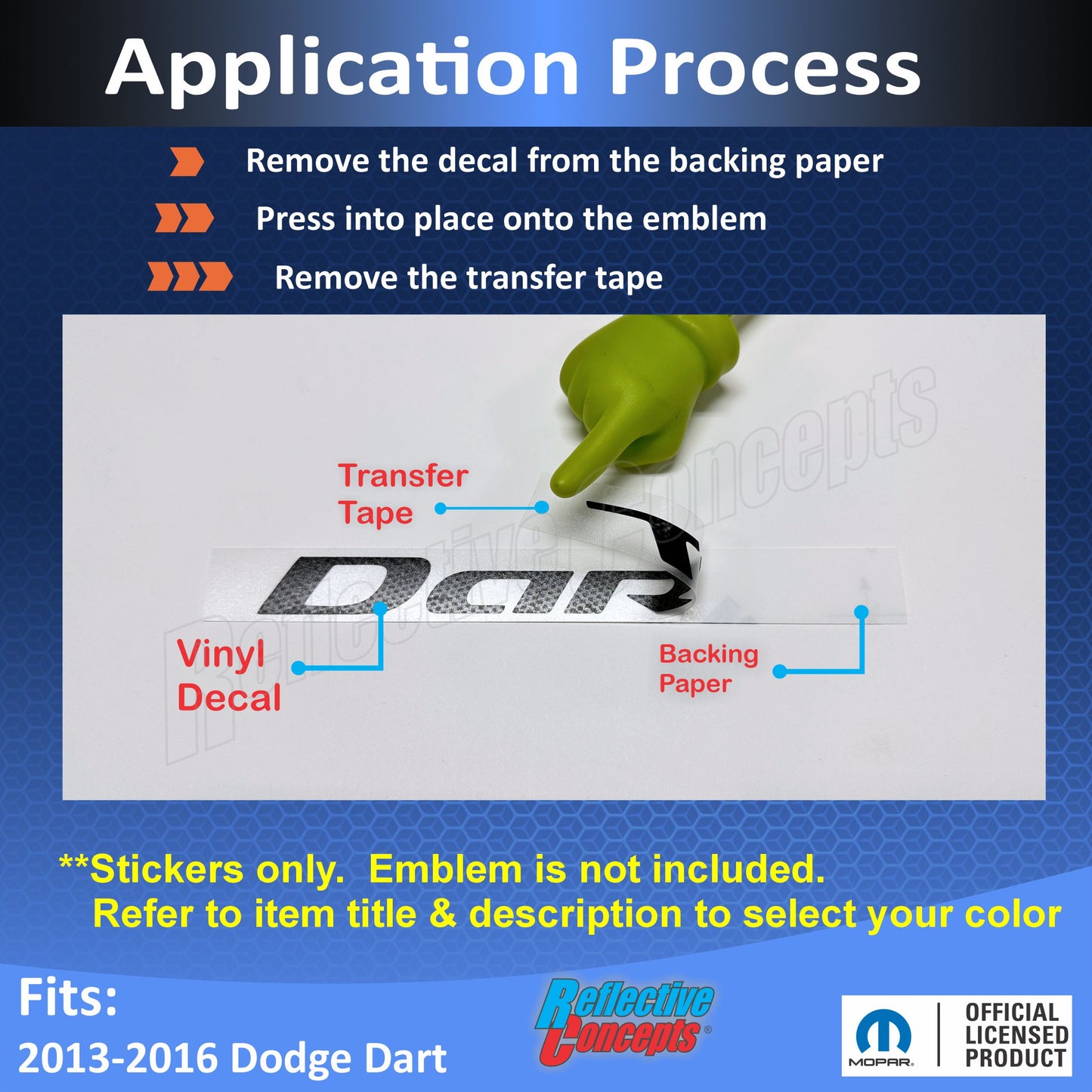DART Emblem Overlay Decal - Dart:Dart-B-01-Dart:Dart-B-02-Dart:Dart-B-03-Dart:Dart-B-04-Dart:Dart-B-05-  DRIVEN - 2