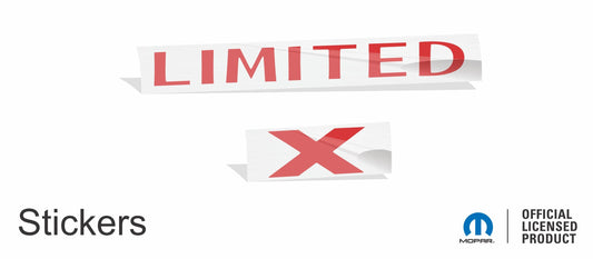 LIMITED X Emblem Overlay Decal - 19-21 Grand Cherokee Limited X - sku-44851116703931-sku-44851116736699-sku-44851116769467-sku-44851116802235-sku-44851116835003-  DRIVEN - 2