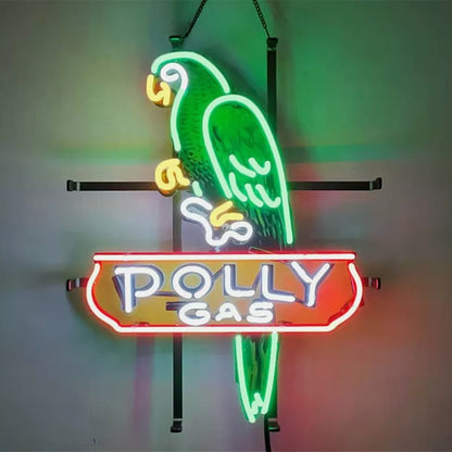 Parrot Polly Gas Gasoline Neon Signs - MA083-  DRIVEN - 1