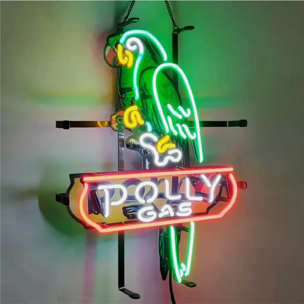 Parrot Polly Gas Gasoline Neon Signs - MA083-  DRIVEN - 2