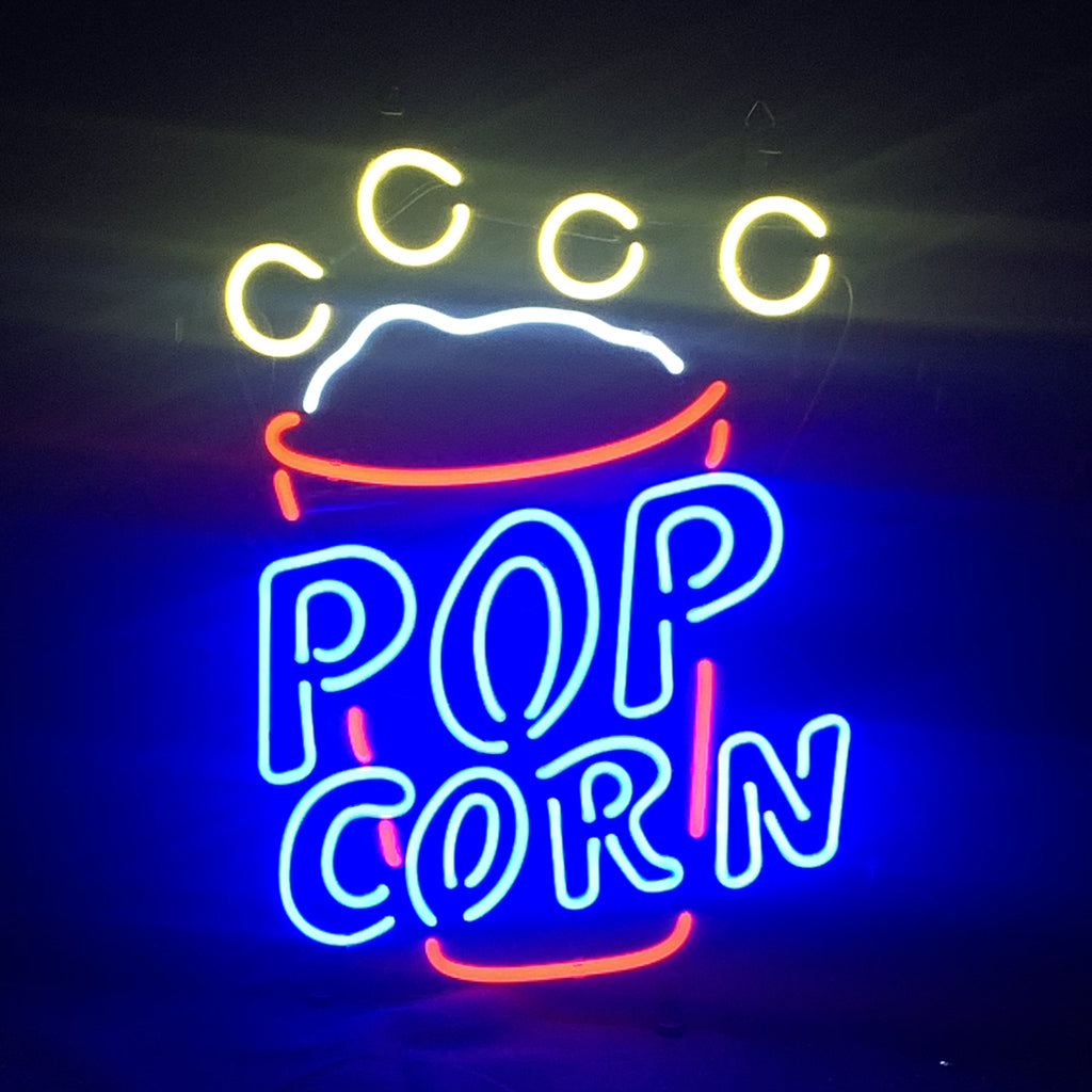 Popcorn Cup Neon Light Sign - ME739-  DRIVEN - 1