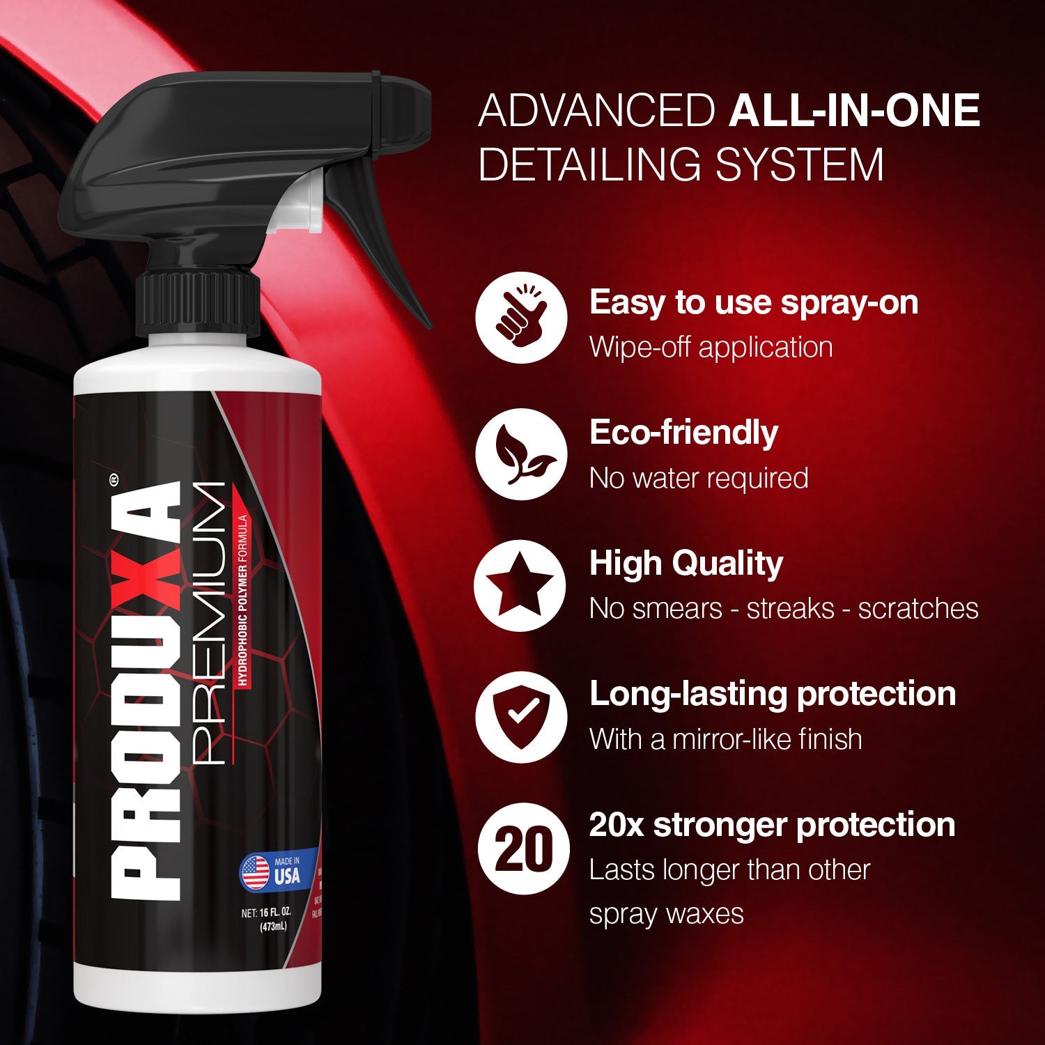 PRODUXA® PREMIUM - 16oz  STANDALONE Bottles - P-1Sealant16oz-P-1Sealant16ozx3-P-1Sealant16ozx8-PXP-16GALLON-PXP-16GALLONx3-  DRIVEN - 3