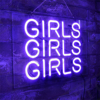 Girls Girls Girls Neon Signs - TN091B-TN091A-TN091C-  DRIVEN - 3