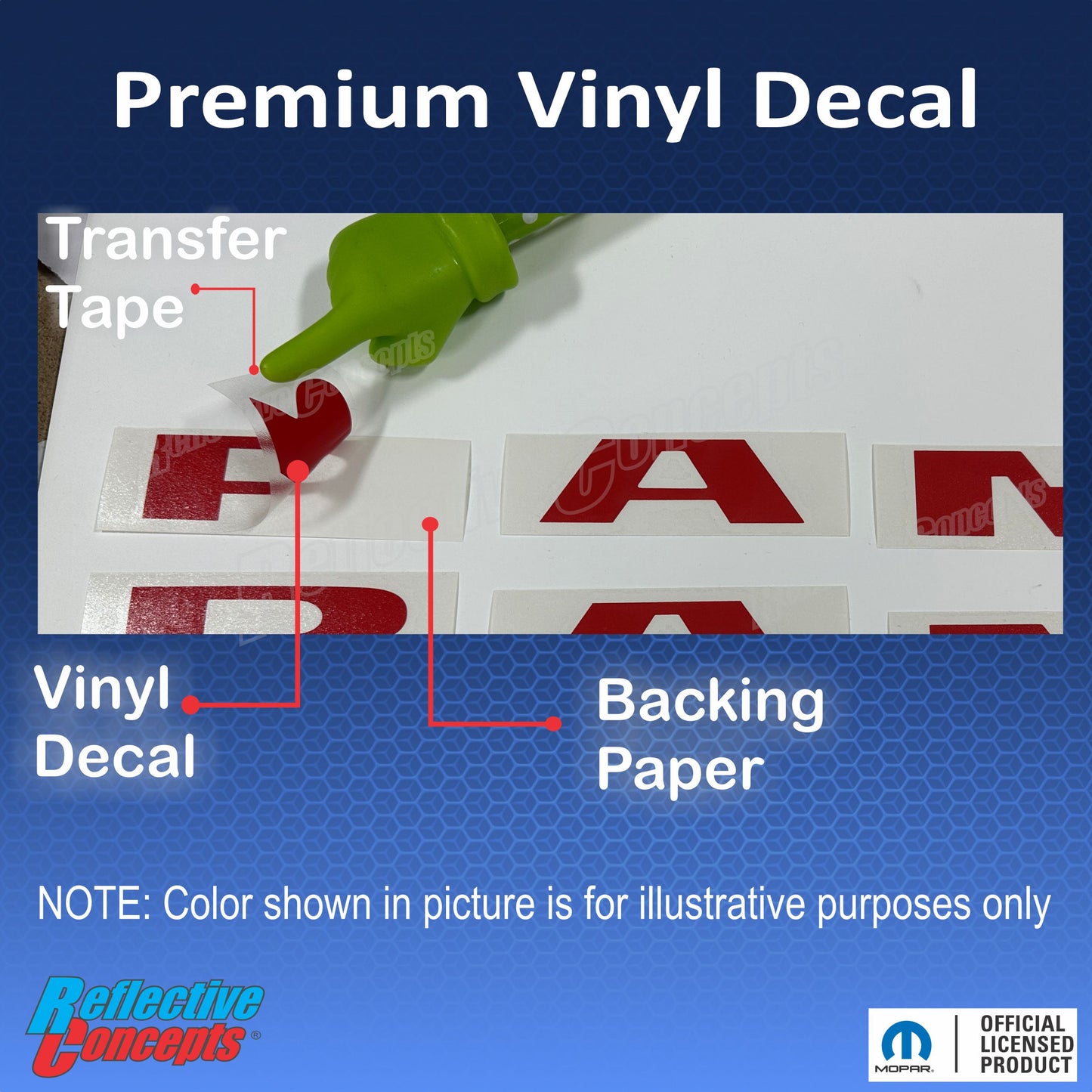 RAM Door Emblem Overlay Decals   - 2019-2024 Ram 2500, 3500 - sku-44824228462779-sku-44824228495547-sku-44824228528315-sku-44824228561083-sku-44824228593851-  DRIVEN - 2