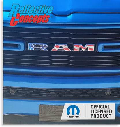 RAM Grille Emblem Overlay Decal   - 2019-2024 Ram 1500 - sku-43596718014651-sku-43596718047419-sku-43596718080187-sku-43596718112955-sku-43596718145723-  DRIVEN - 6