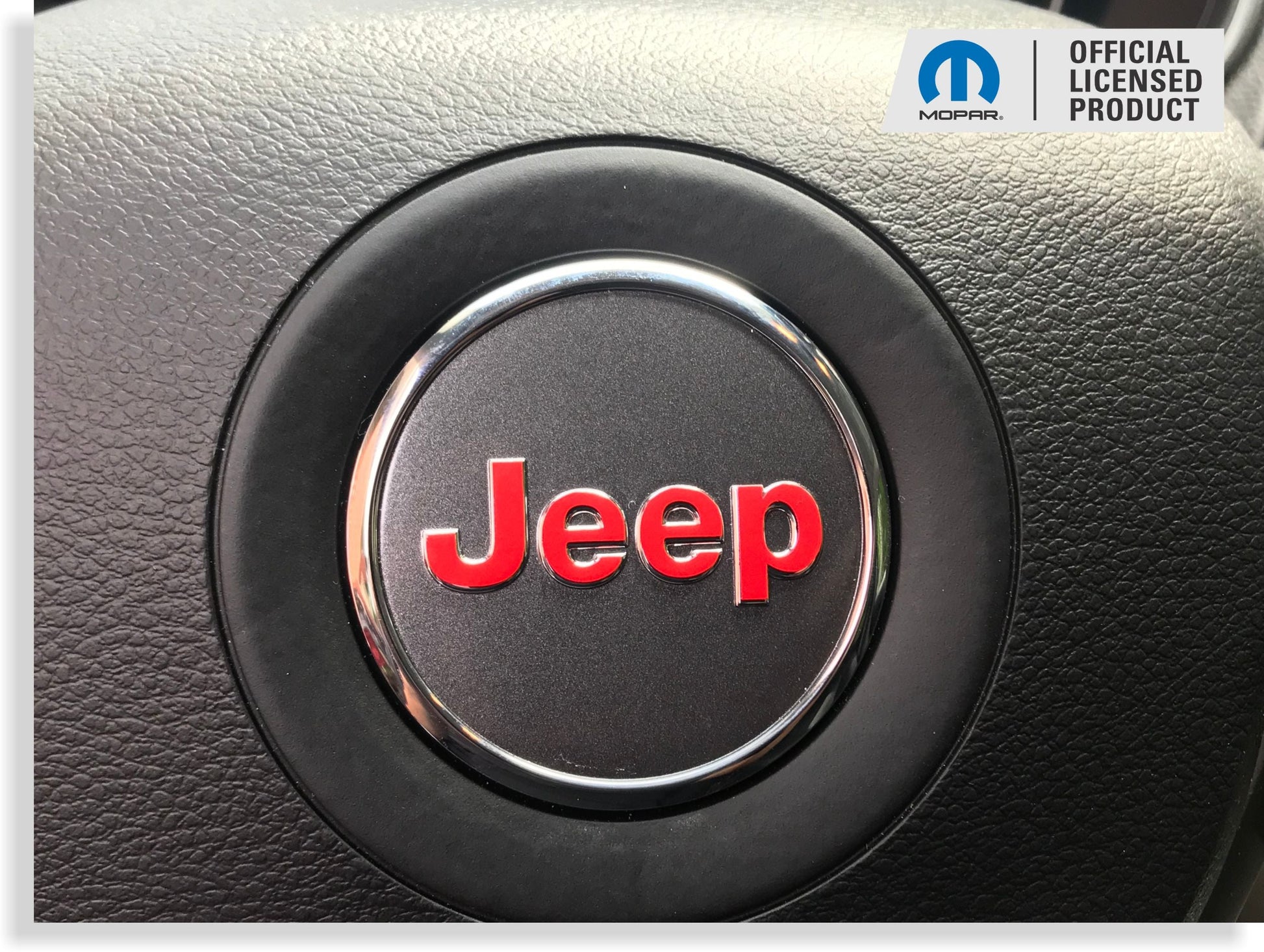 Steering Wheel Emblem Overlay Decal   - 11-21 Grand Cherokee - Jeep-SWO:1117GrandCherokee-01-Jeep-SWO:1117GrandCherokee-02-Jeep-SWO:1117GrandCherokee-03-Jeep-SWO:1117GrandCherokee-04-Jeep-SWO:1117GrandCherokee-05-  DRIVEN - 1