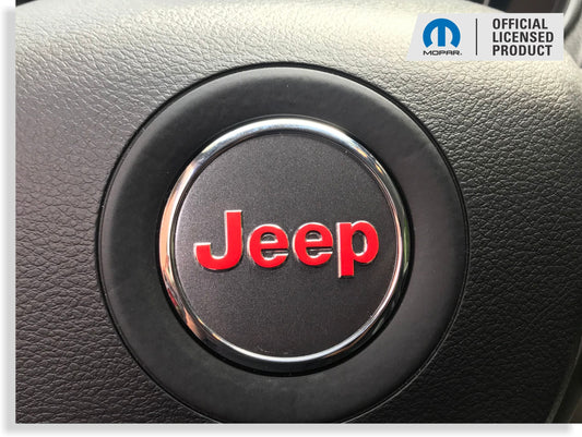 Steering Wheel Emblem Overlay Decal   - 11-21 Grand Cherokee - Jeep-SWO:1117GrandCherokee-01-Jeep-SWO:1117GrandCherokee-02-Jeep-SWO:1117GrandCherokee-03-Jeep-SWO:1117GrandCherokee-04-Jeep-SWO:1117GrandCherokee-05-  DRIVEN - 1