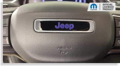 Steering Wheel Emblem Overlay Decal   - 2022-2025 Grand Cherokee - Jeep-SWO:GCL-01-Jeep-SWO:GCL-03-Jeep-SWO:GCL-02-Jeep-SWO:GCL-04-Jeep-SWO:GCL-05-  DRIVEN - 1
