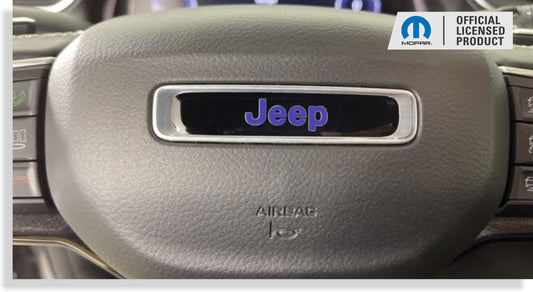 Steering Wheel Emblem Overlay Decal   - 2022-2026 Grand Cherokee - Jeep-SWO:GCL-01-Jeep-SWO:GCL-03-Jeep-SWO:GCL-02-Jeep-SWO:GCL-04-Jeep-SWO:GCL-05-  DRIVEN - 1