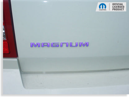 MAGNUM Lift Gate Emblem Overlay Decal  - 2005-2008 Magnum - Magnum-B-01-Magnum-B-02-Magnum-B-03-Magnum-B-04-Magnum-B-05-  DRIVEN - 3