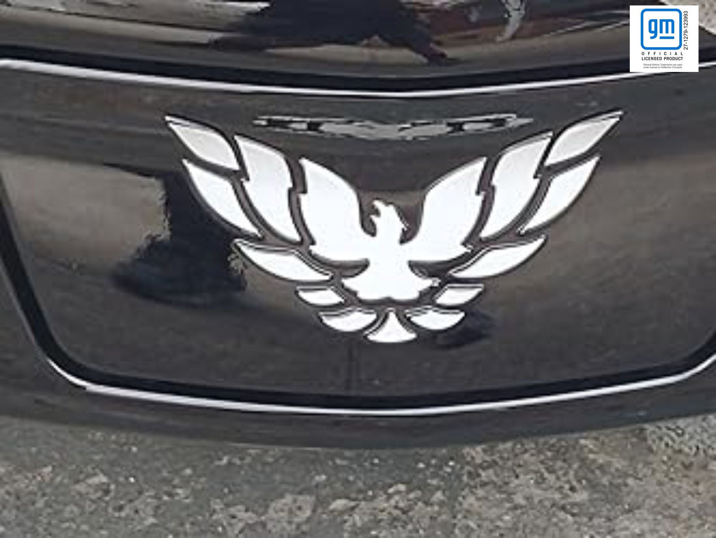 Front License Plate Cover Overlay Decal - 98-02 Firebird - FB:Front-01-FB:Front-02-FB:Front-03-FB:Front-04-FB:Front-05-  DRIVEN - 1