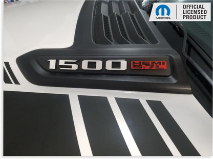 1500 HEMI 5.7L Sport Performance Hood Emblem Overlay Decals - Ram19:HEMI57-B-SportHood-01-  DRIVEN - 1